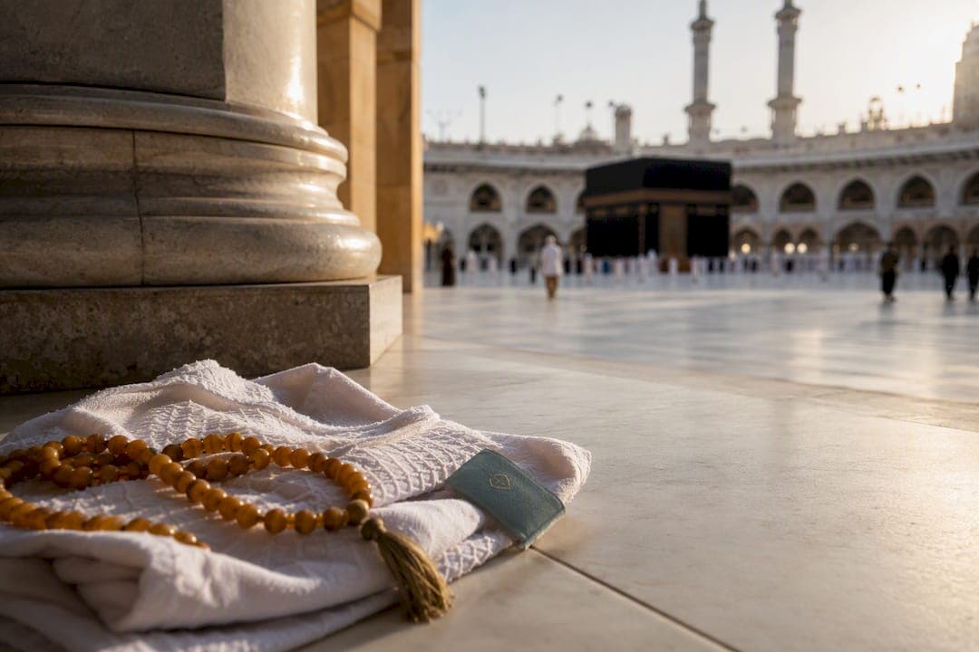 Omslagsbild för Umrah för avlidna föräldrar från 150 dollar: BinBaz-beslut, Nusuk-tillstånd