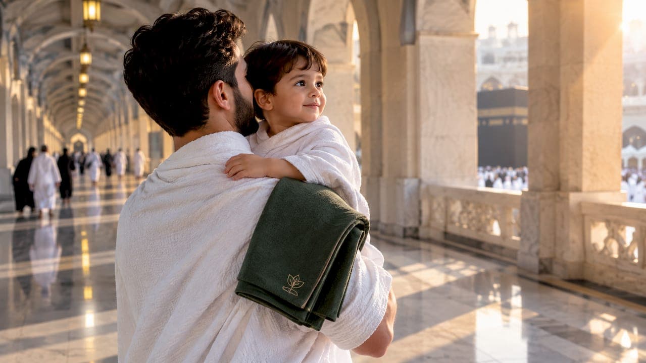 Omslagsbild för Forskarstödda bevis: Badal Umrah för ett barn i Saudiarabien