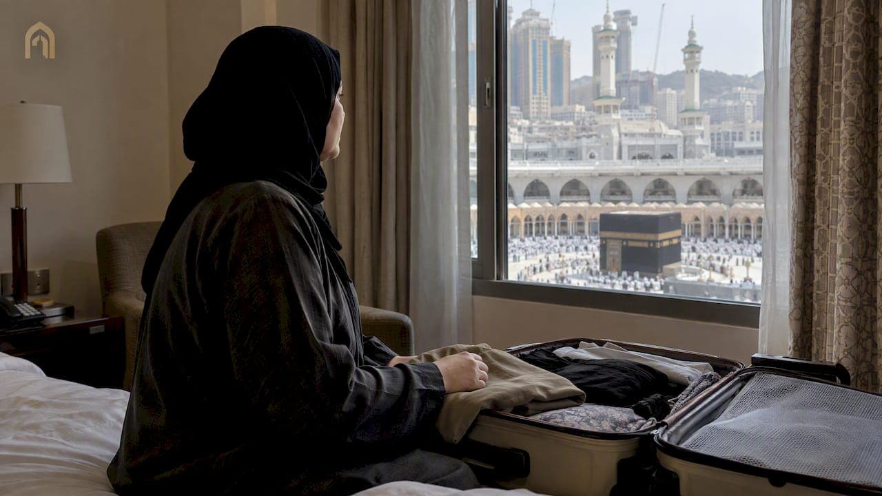 صورة غلاف المقال بدل العمرة: عند الحيض يؤخر الطواف في رحلات السعودية